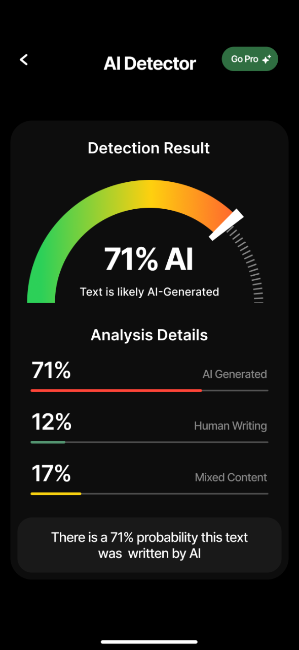 GPTZero screenshot 3
